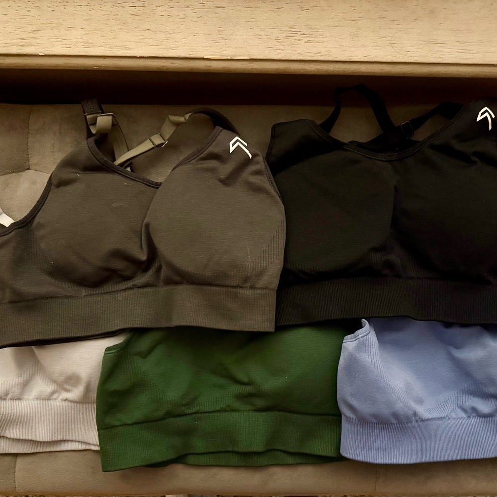 Oner Active Seamless Sports Bras - Black, Green, Blue, Gray, Light Gray